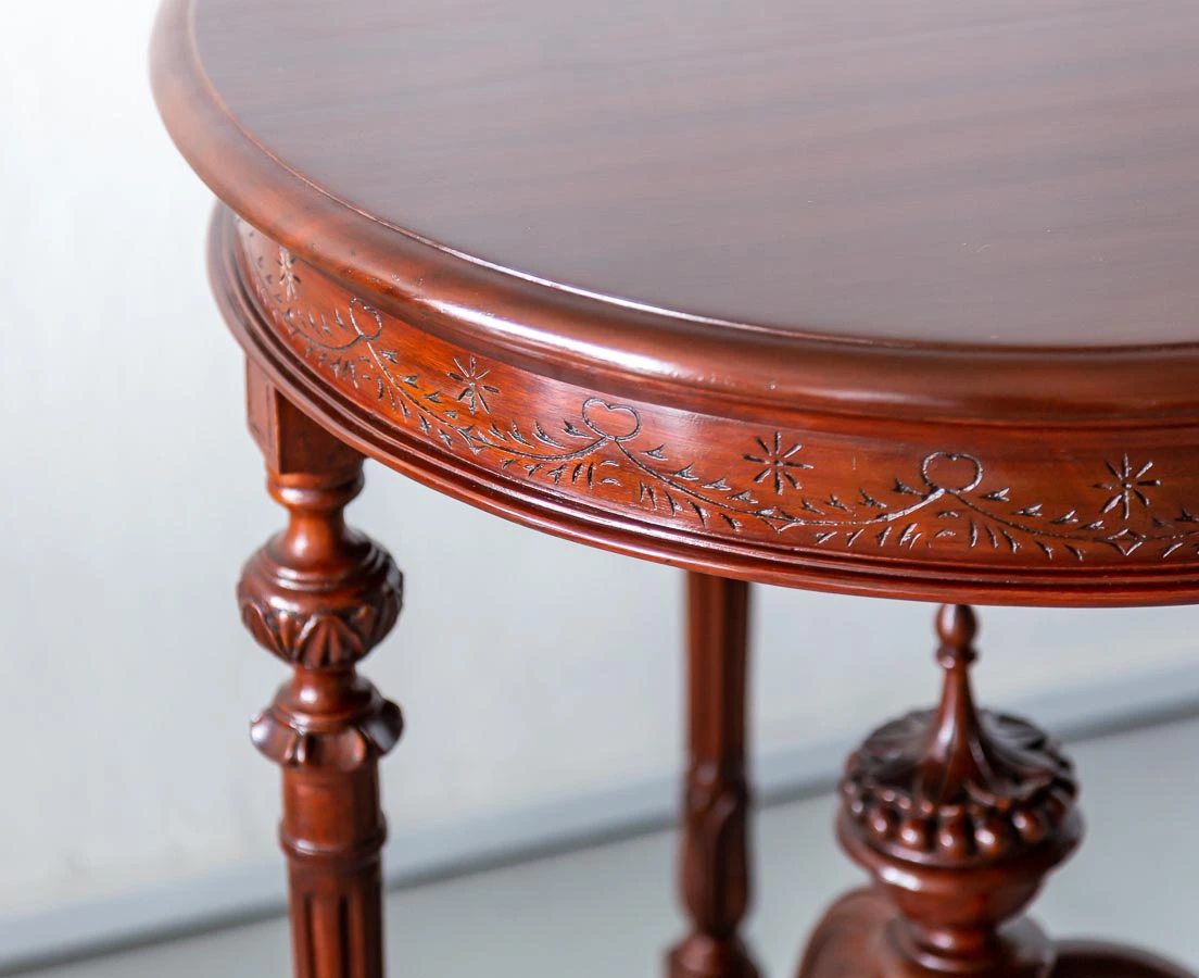 Antique Side Tables - Pair of British Colonial Mahogany Side Tables - The Past Perfect Collection - Singapore