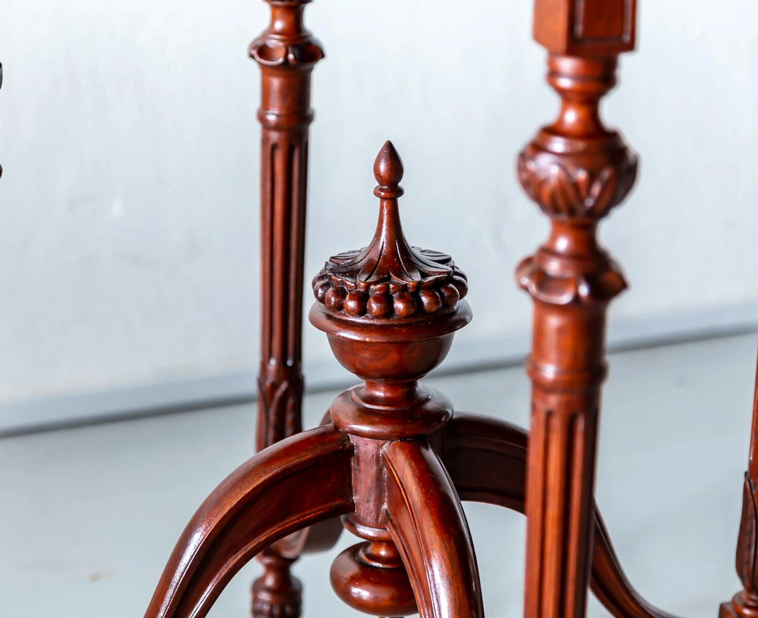 Antique Side Tables - Pair of British Colonial Mahogany Side Tables - The Past Perfect Collection - Singapore