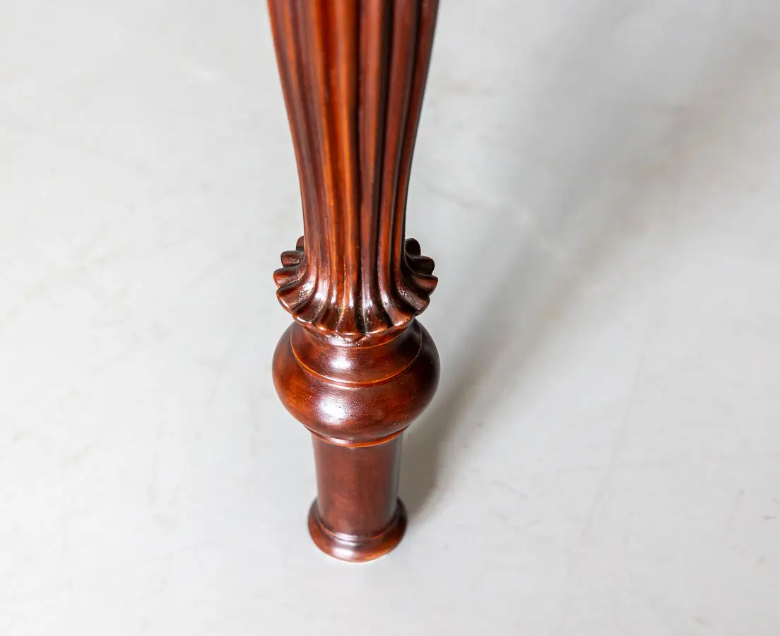British Colonial Mahogany Half Moon Console Tables - The Past Perfect Collection - Singapore
