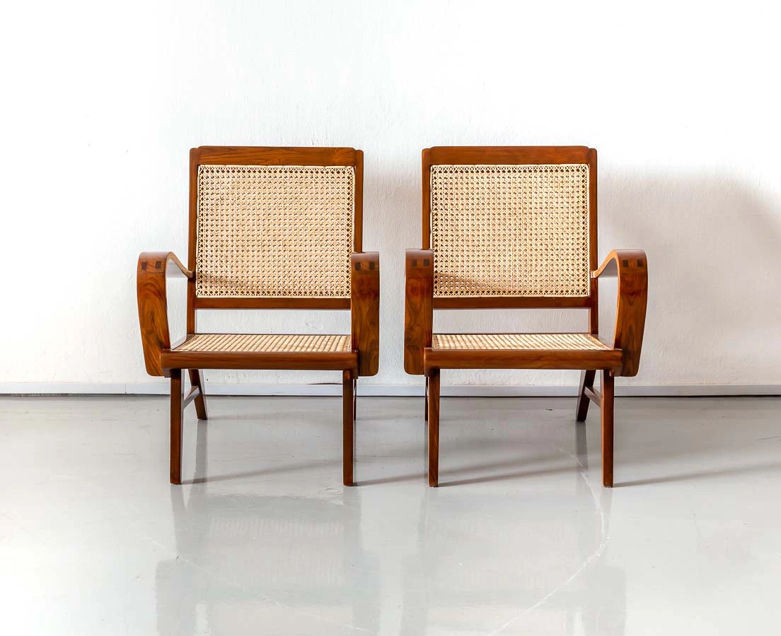 CHA-244 1L Pair of Teakwood Art Deco Chairs l The Past Perfect Collection l Singapore