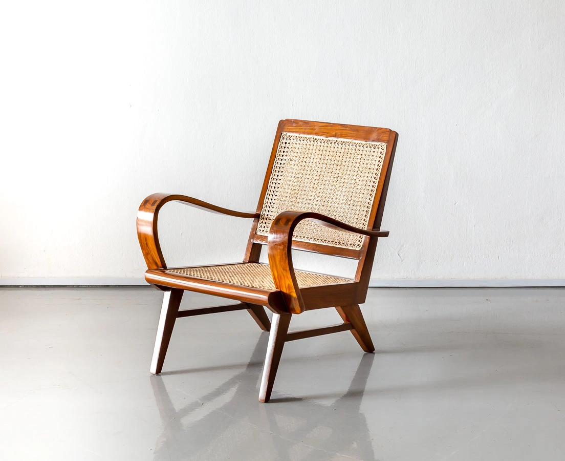 CHA-244 4L Pair of Teakwood Art Deco Chairs l The Past Perfect Collection l Singapore