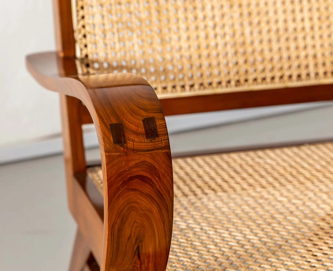 CHA-244 6L Pair of Teakwood Art Deco Chairs l The Past Perfect Collection l Singapore