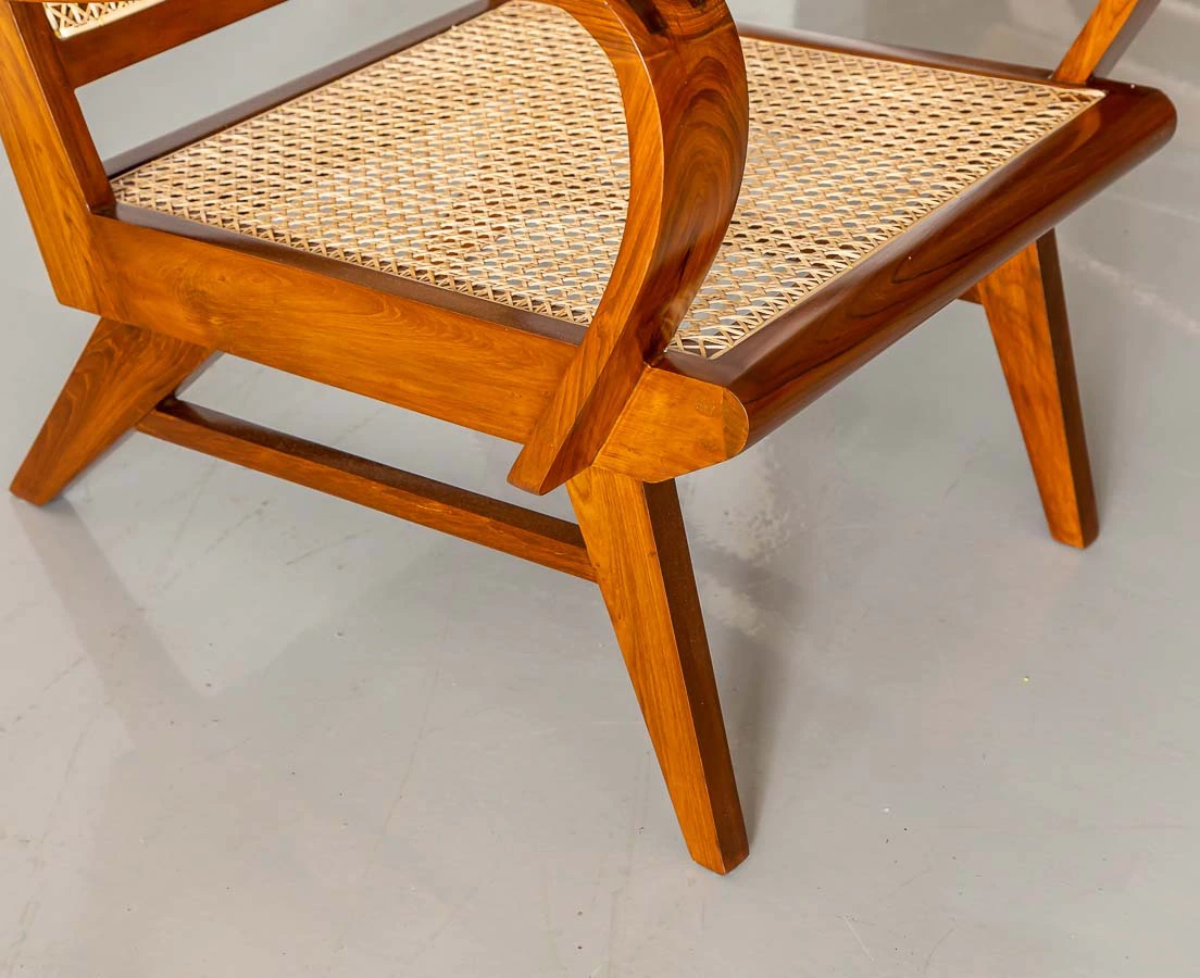 CHA-244 7L Pair of Teakwood Art Deco Chairs l The Past Perfect Collection l Singapore