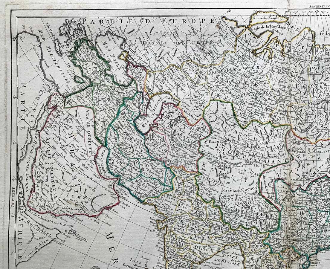 MAP-122 5L Antique Map Asia l Copper Engraving l Janvier 1782 l The Past Perfect Collection l Singapore