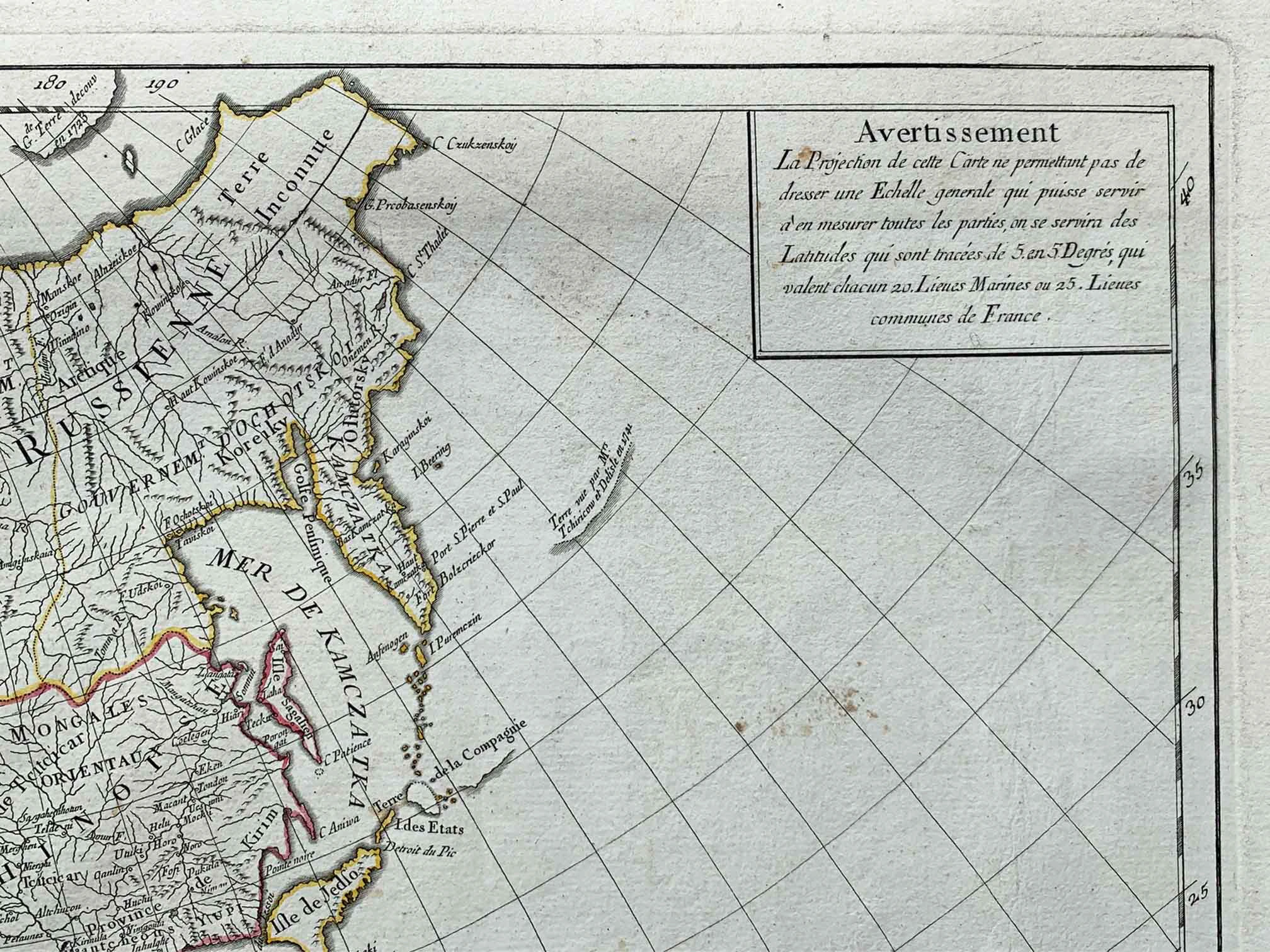 MAP-122 6L Antique Map Asia l Copper Engraving l Janvier 1782 l The Past Perfect Collection l Singapore