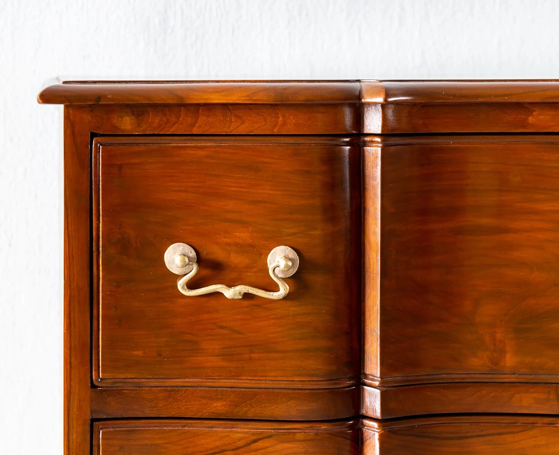 Anglo-Indian Serpentine Front Chest of Drawers l The Past Perfect Collection l Singapore