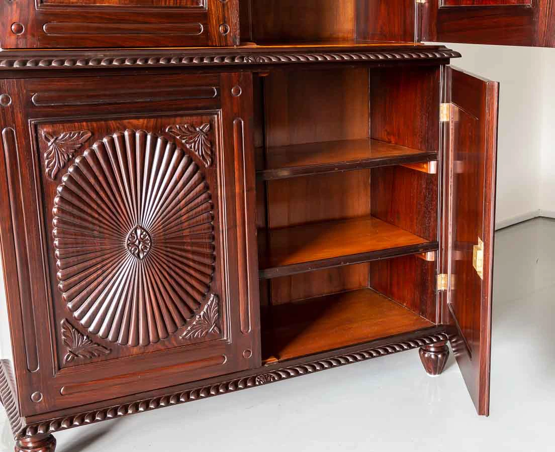 Anglo-Indian Rosewood Linen Press l The Past Perfect Collection l Singapore