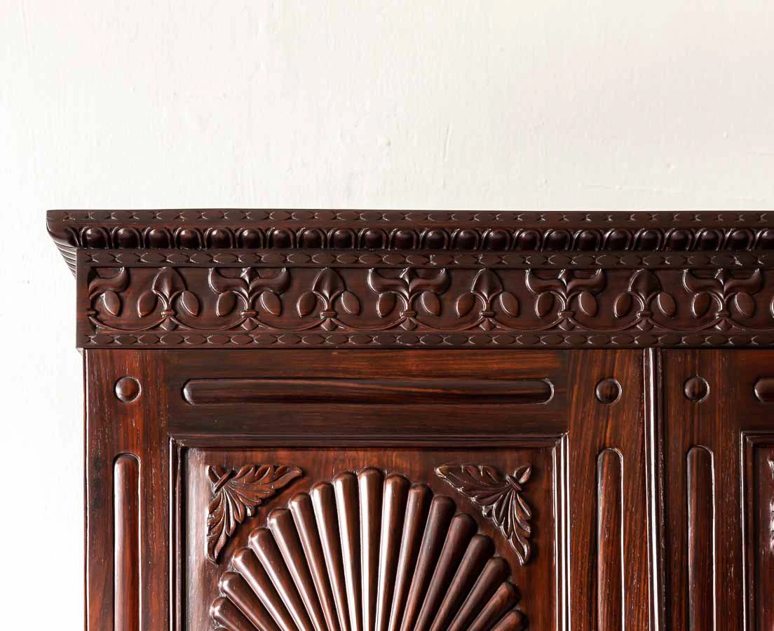 Anglo-Indian Rosewood Linen Press l The Past Perfect Collection l Singapore
