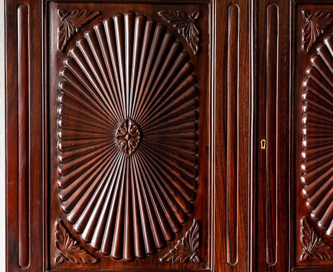 Anglo-Indian Rosewood Linen Press l The Past Perfect Collection l Singapore