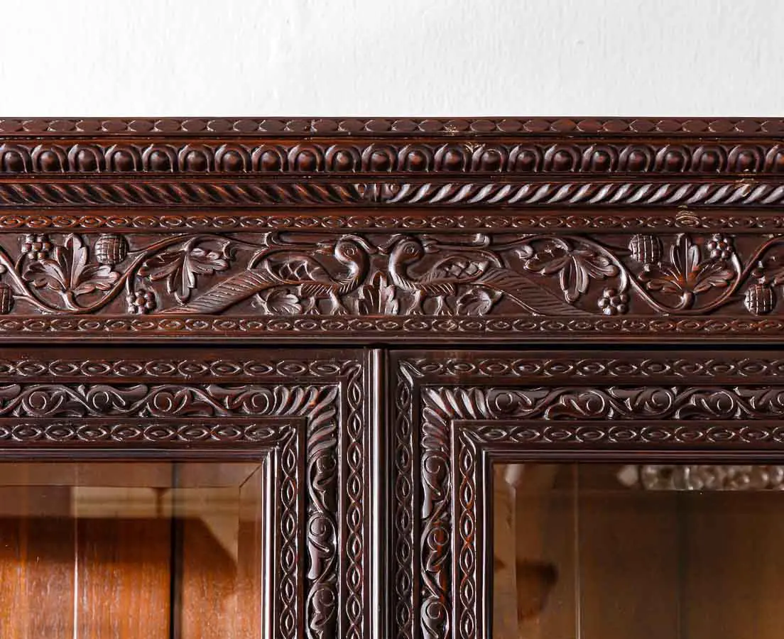 Antique Cupboards - British Colonial Rosewood Display Cabinet - The Past Perfect Collection - Singapore