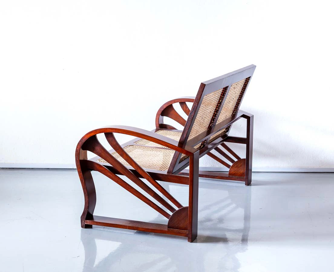 Walnut Art Deco Sofa l The Past Perfect Collection l Singapore - Copy