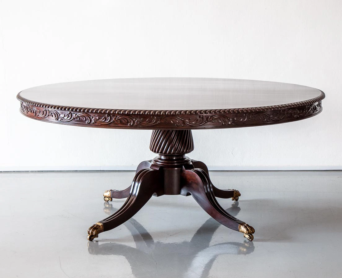 British Colonial Rosewood Round Dining Table l The Past Perfect Collection l Singapore