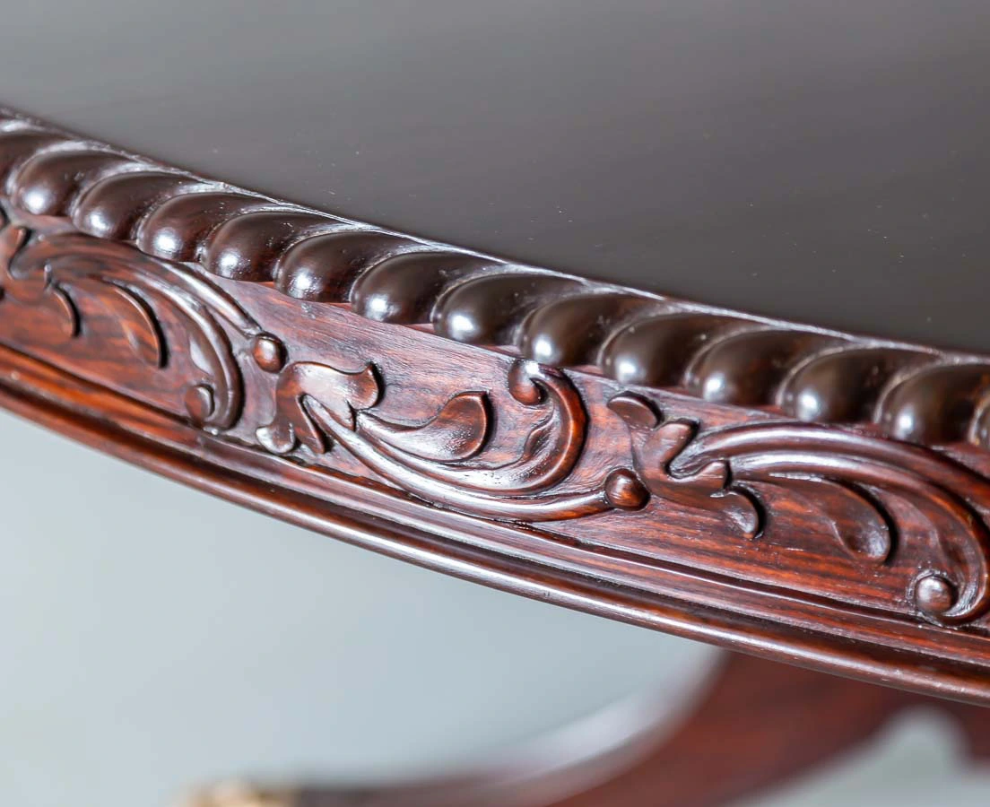 British Colonial Rosewood Round Dining Table l The Past Perfect Collection l Singapore