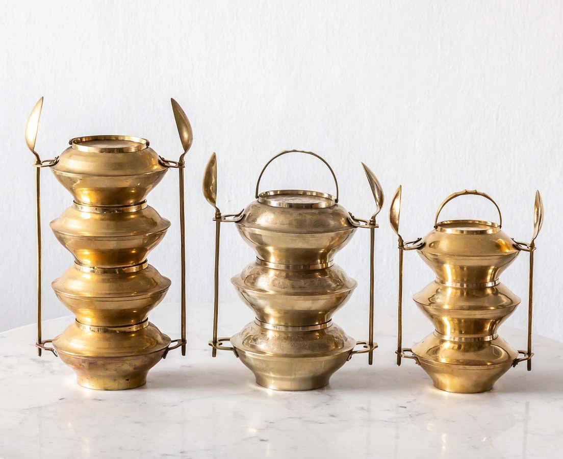 Brass Tiffin Boxes l The Past Perfect Collection l Singapore