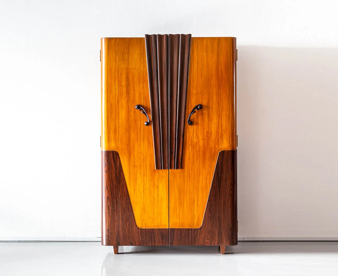 Cedarwood and Rosewood Art Deco Wardrobe l The Past Perfect Collection l Singapore
