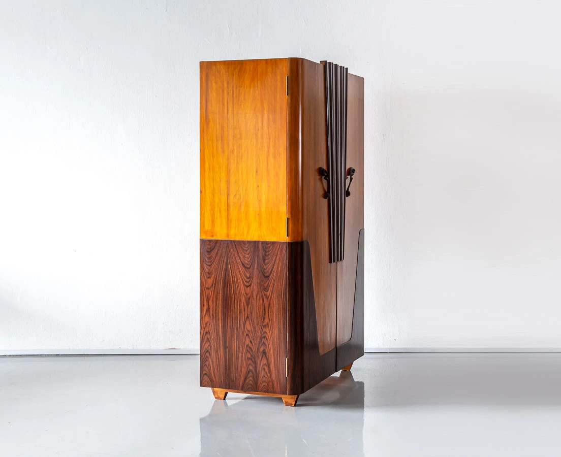 Cedarwood and Rosewood Art Deco Wardrobe l The Past Perfect Collection l Singapore