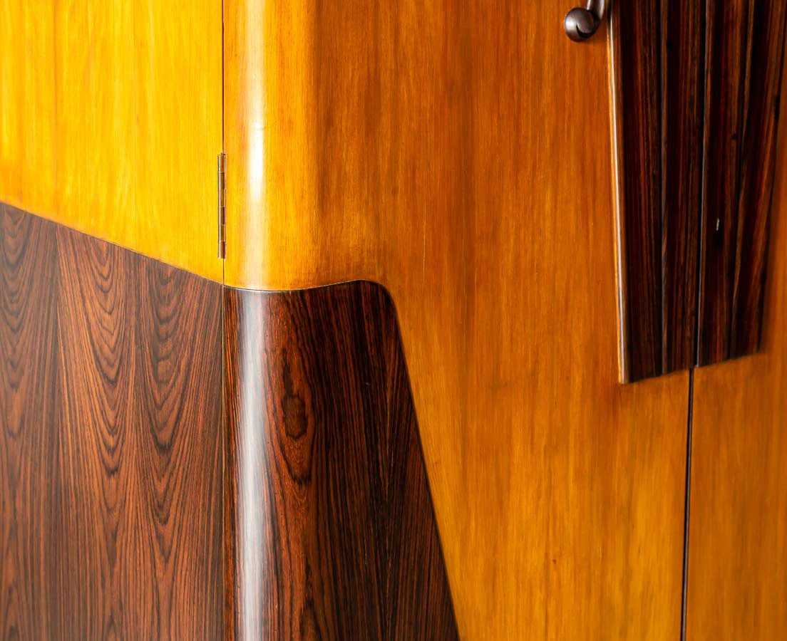 Cedarwood and Rosewood Art Deco Wardrobe l The Past Perfect Collection l Singapore