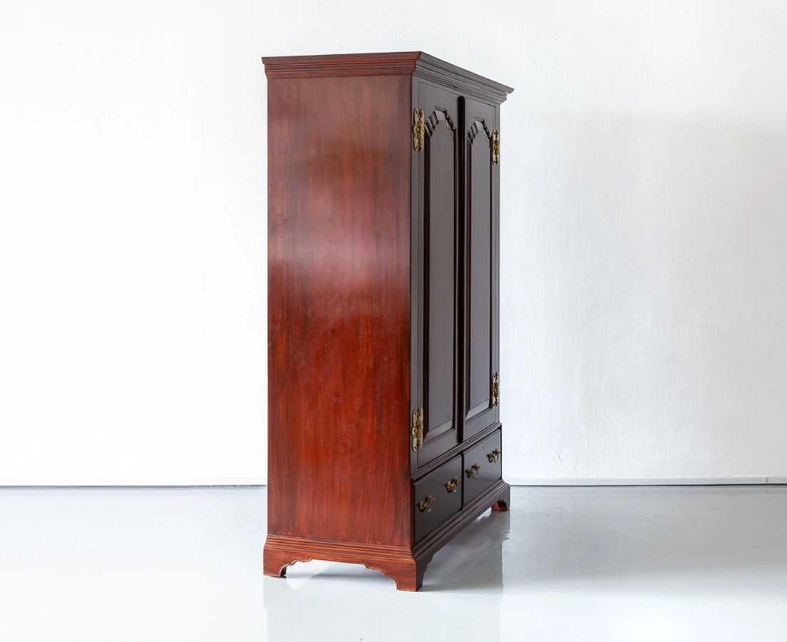 CUP-494 2L Portuguese Colonial Mahogany Cupboard l The Past Perfect Collection l Singapore
