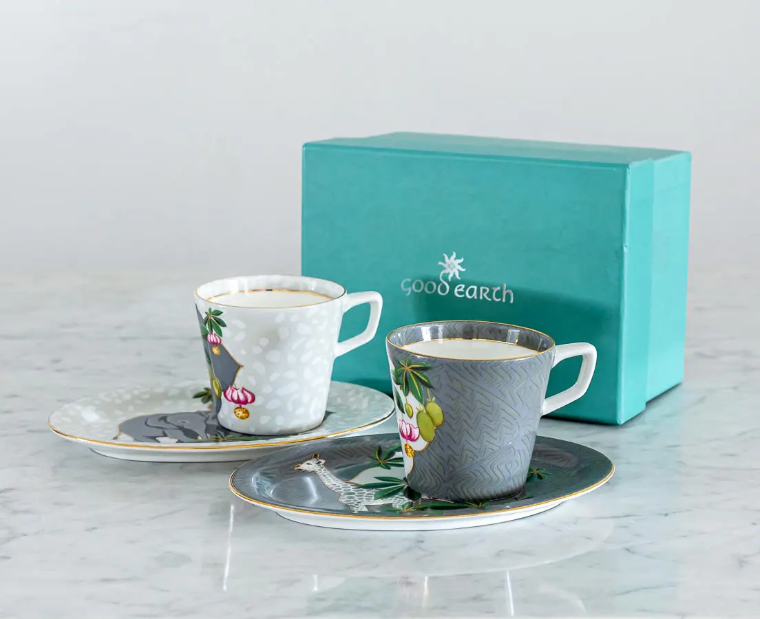 Savannah Cup & Platter - Good Earth - The Past Perfect Collection - Singapore