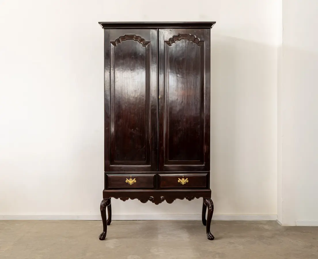 Portugese Rosewood Cupboard on Stand