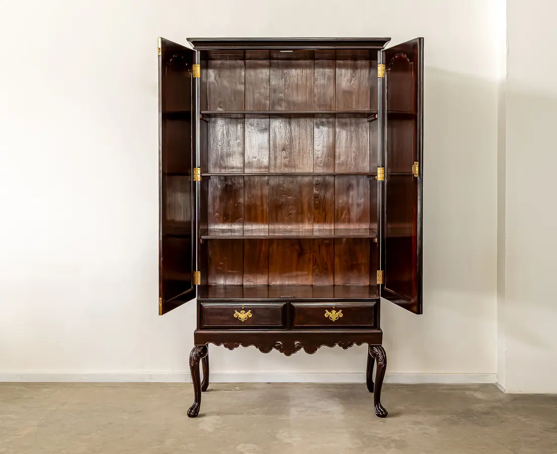 Portugese Rosewood Cupboard on Stand