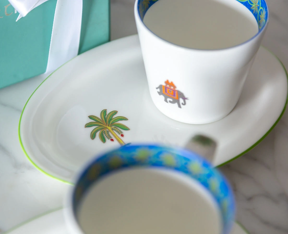 Good Earth Periyar Cup & Platter l The Past Perfect Collection l Singapore GE-030 3L