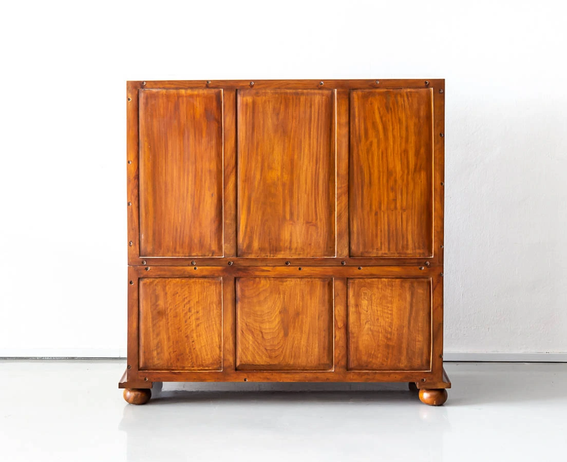 Antique British Colonial Camphor Campaign Chest of Drawers l The Past Perfect Collection l Singapore CUP-511-10L