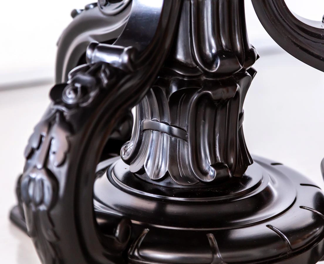 Antique British Colonial Ebony Centre Table l The Past Perfect Collection l Singapore TAB-457-5L