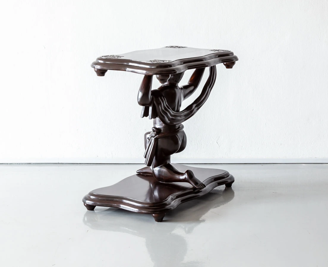 Antique British Colonial Rosewood Occasional Table l The Past Perfect Collection l Singapore TAB-453-4L