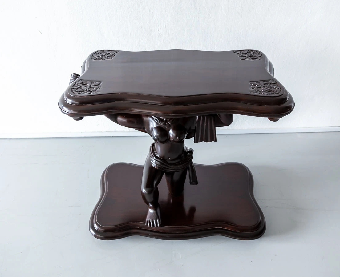 Antique British Colonial Rosewood Occasional Table l The Past Perfect Collection l Singapore TAB-453-8L