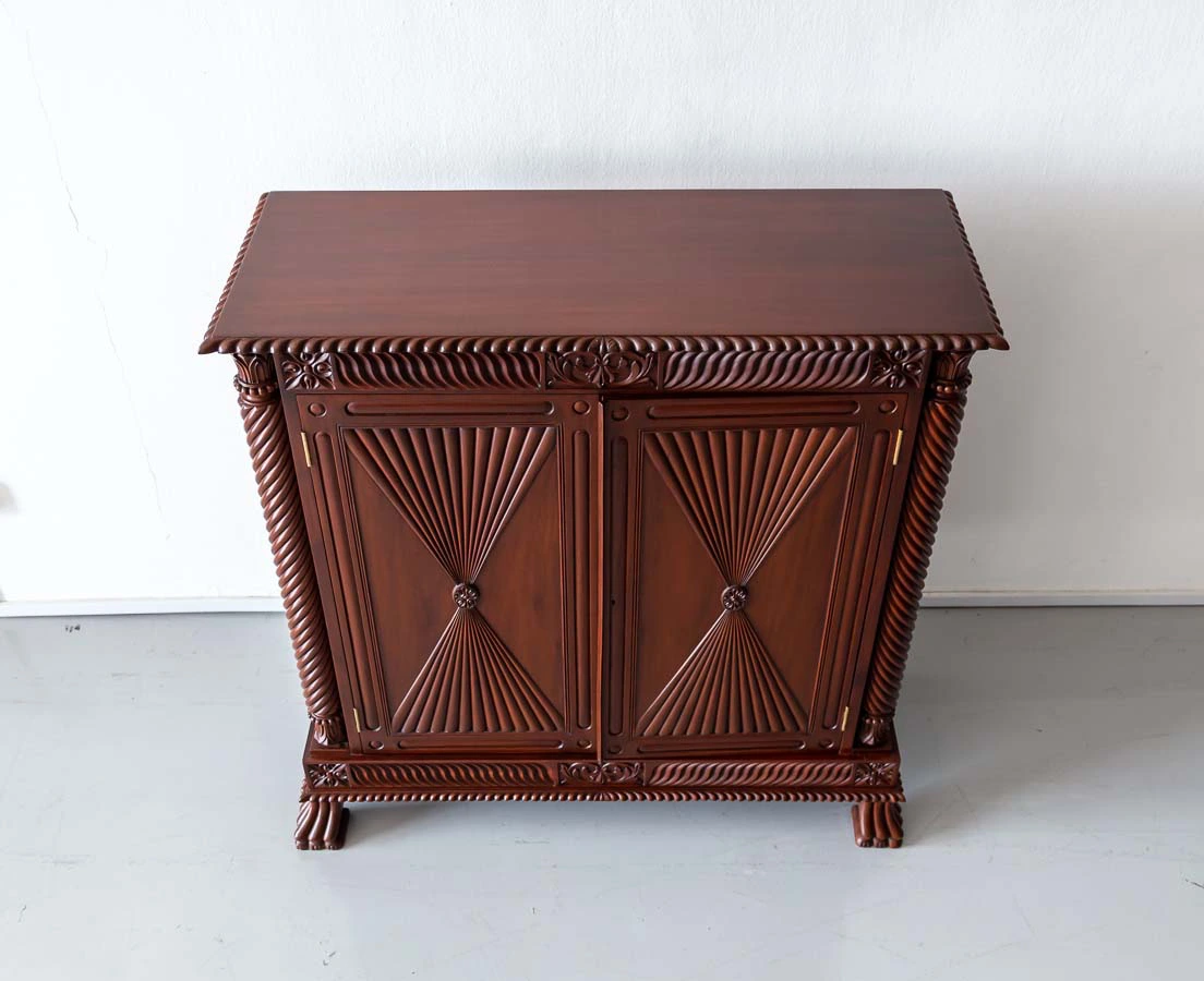 Antique Cupboards - British Colonial Mahogany Sideboard - The Past Perfect Collection - Singapore CUP-512 13L
