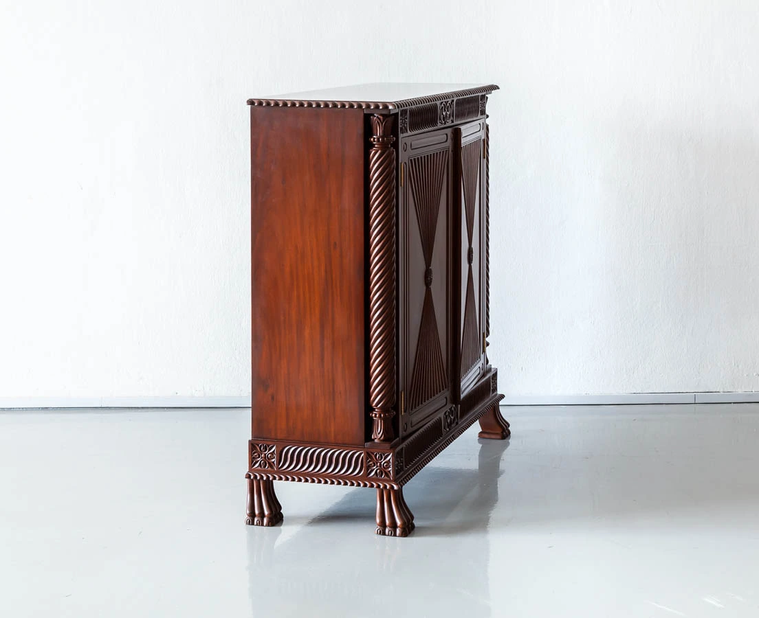 Antique Cupboards - British Colonial Mahogany Sideboard - The Past Perfect Collection - Singapore CUP-512 2L