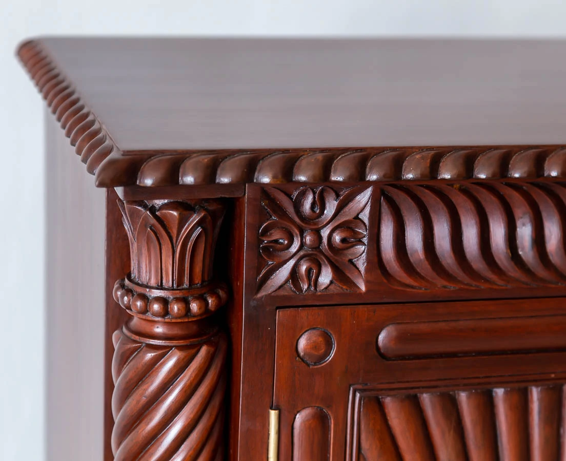 Antique Cupboards - British Colonial Mahogany Sideboard - The Past Perfect Collection - Singapore CUP-512 7L