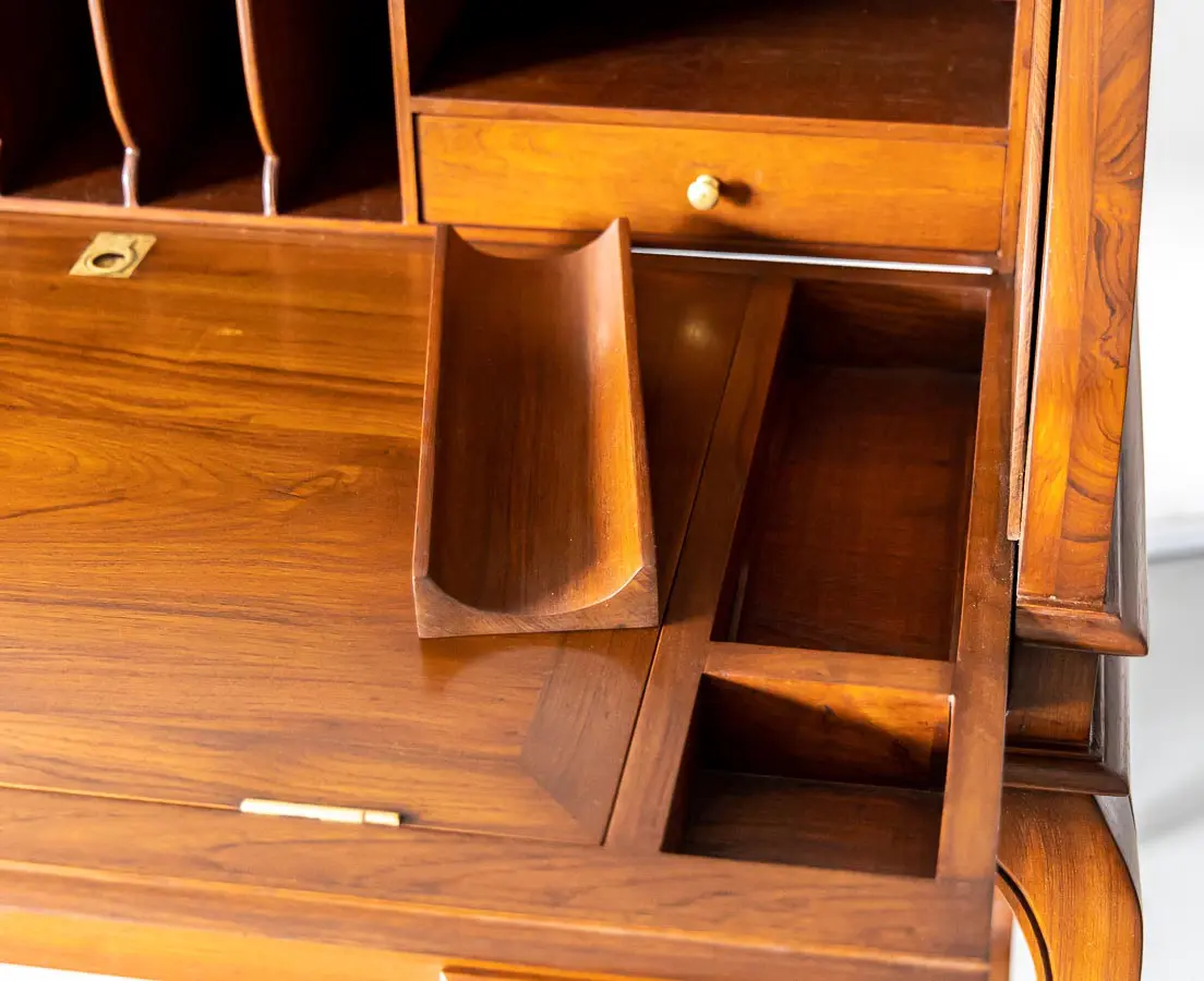 Antique Desks - British Colonial Teakwood Cylinder Desk - The Past Perfect Collection Singapore