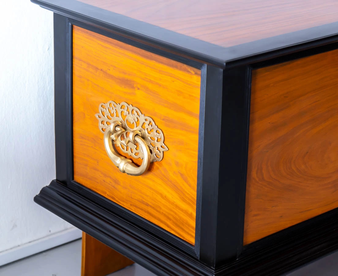 Antique Dutch Colonial Satinwood & Ebony Chest l The Past Perfect Collection l Singapore CHE-154 6L