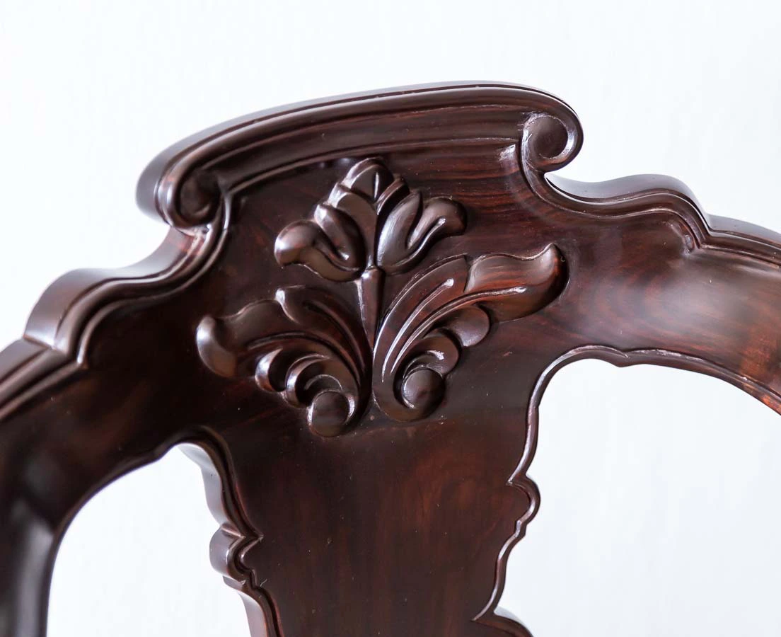 Antique Portuguese Colonial Rosewood Cornerchairs l The Past Perfect Collection l Singapore CHA-257 3L