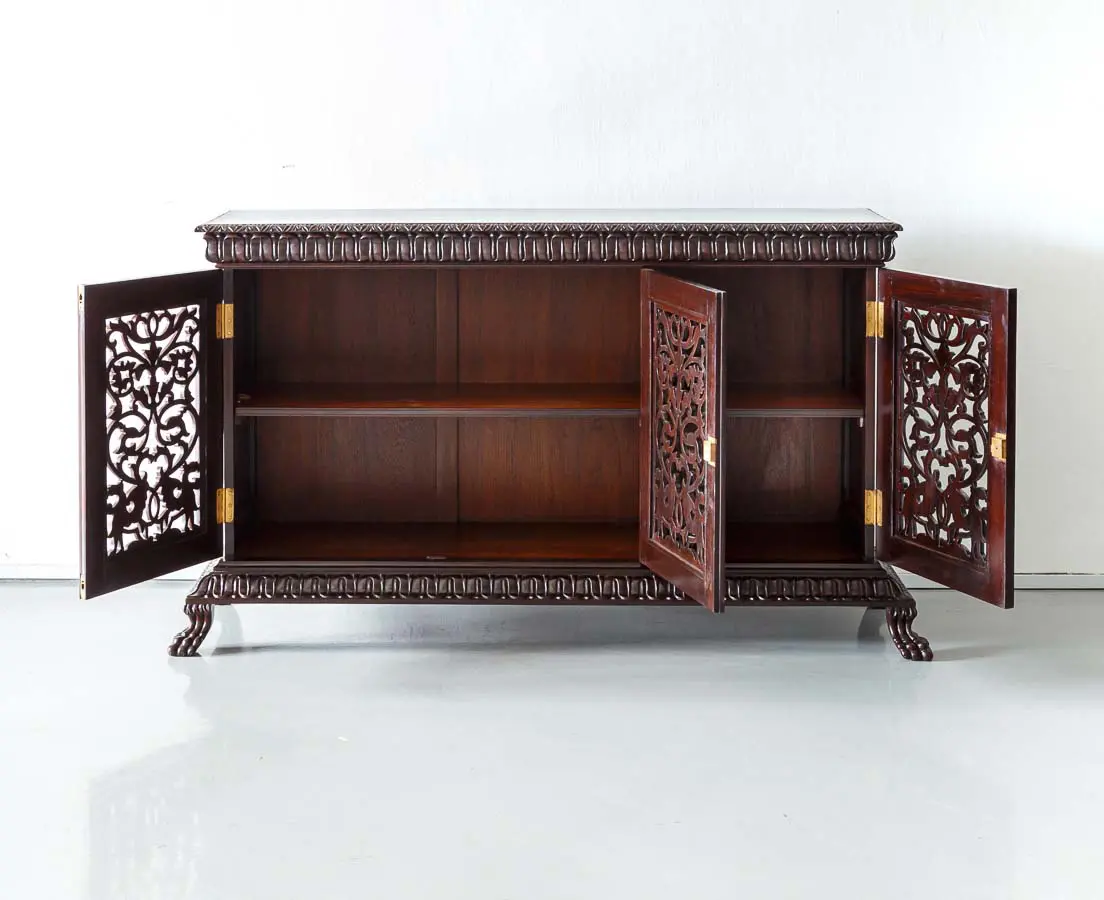 Antique Sideboards - British Colonial Rosewood Sideboard - The Past Perfect Collection - Singapore
