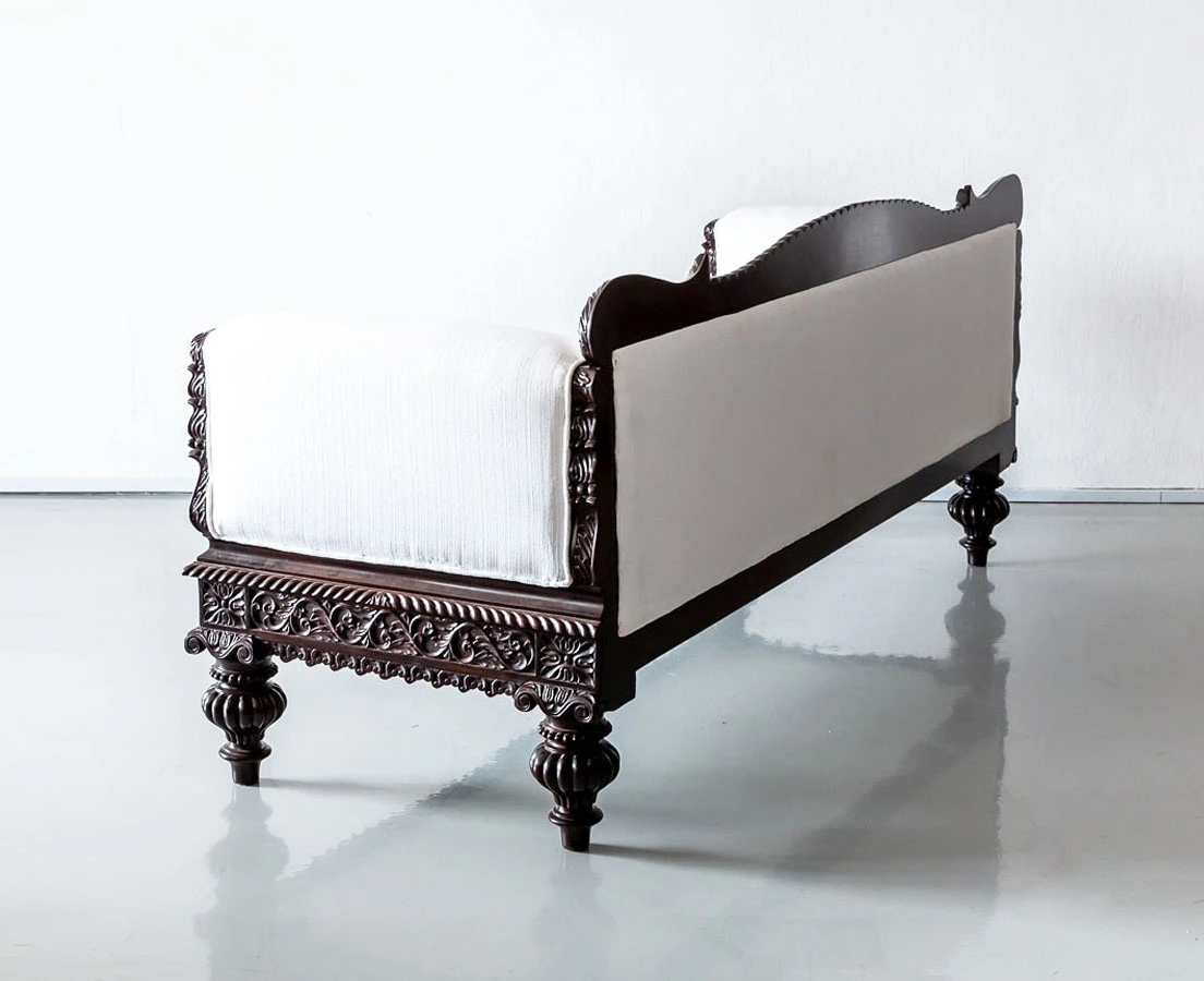 Antique Sofas - British Colonial Rosewood William IV Sofa - The Past Perfect Collection - Singapore
