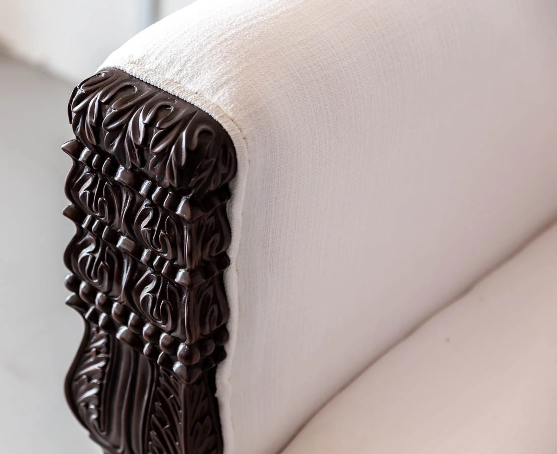 Antique Sofas - British Colonial Rosewood William IV Sofa - The Past Perfect Collection - Singapore