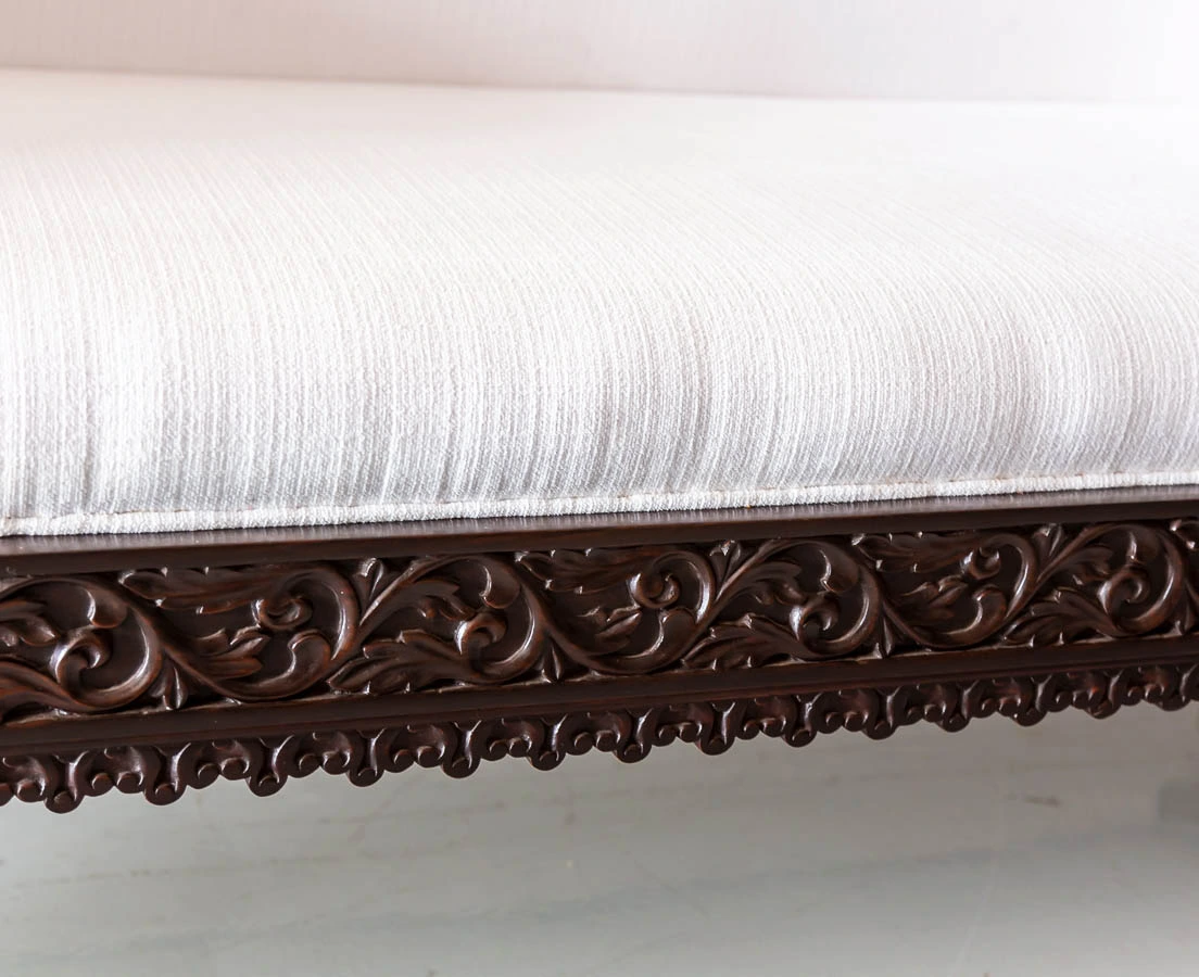 Antique Sofas - British Colonial Rosewood William IV Sofa - The Past Perfect Collection - Singapore