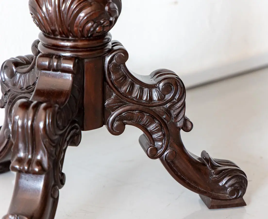 Antique Games Tables - British Colonial Rosewood Chess Table - The Past Perfect Collection - Singapore