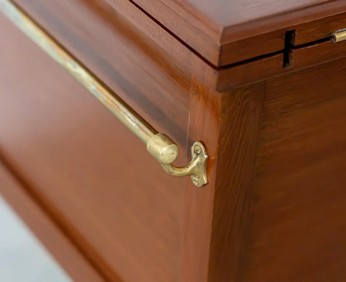 Teakwood Drinks Bar Cabinet