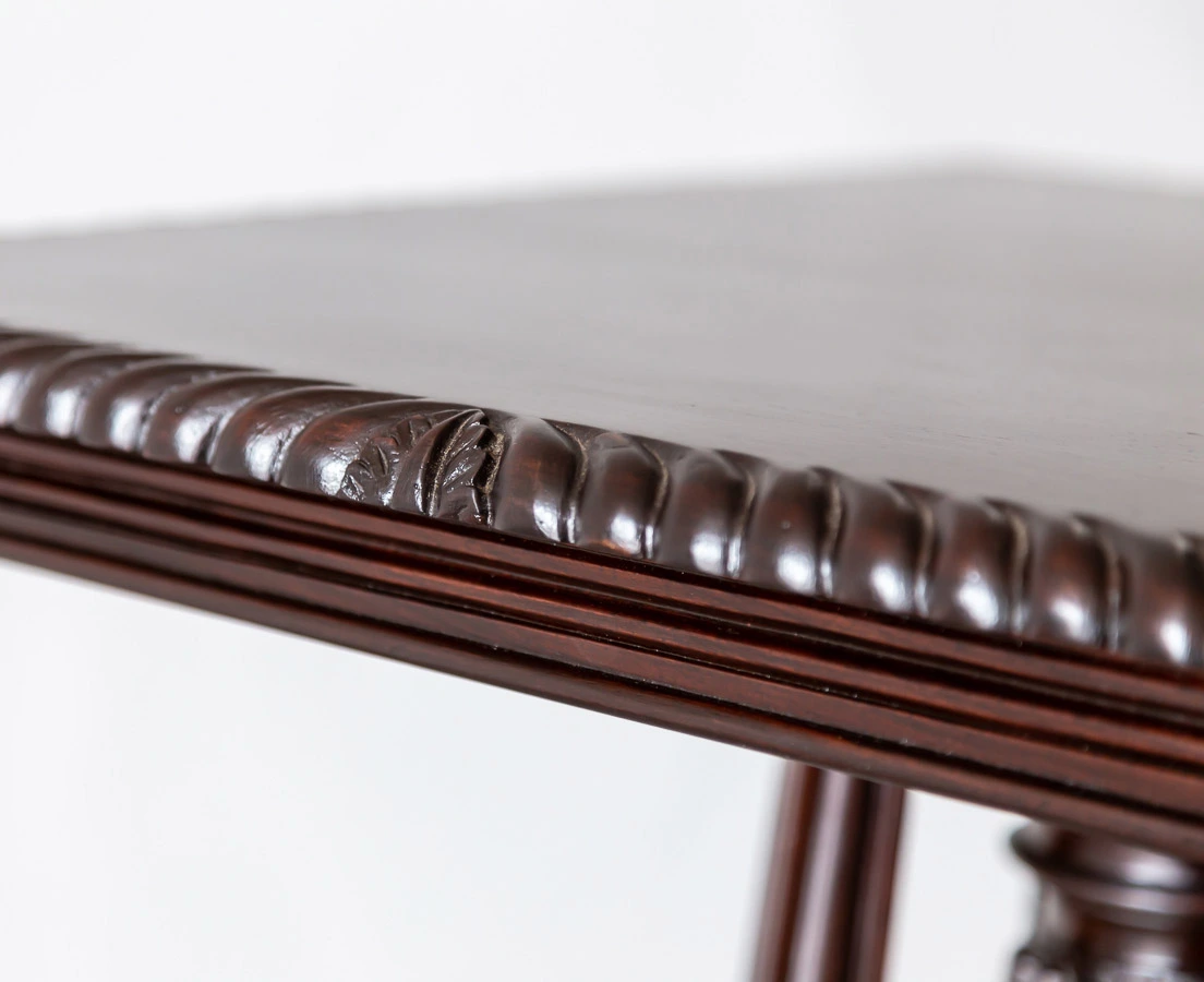 Antique Tables - British Colonial Rosewood Square Side Table - The Past Perfect Collection - Singapore
