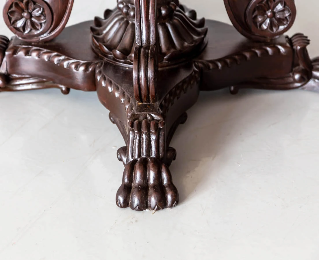 Antique Tables - British Colonial Rosewood Square Side Table - The Past Perfect Collection - Singapore