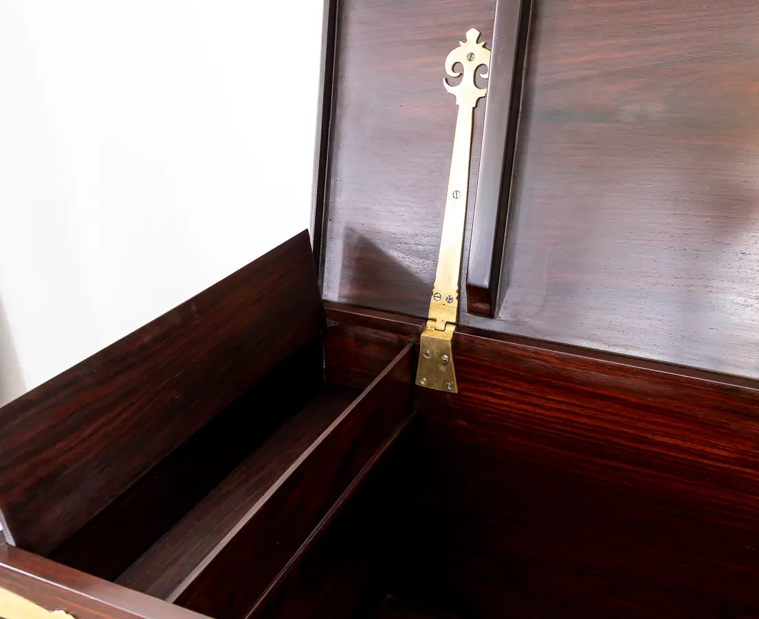 Portuguese Rosewood Chest on Stand