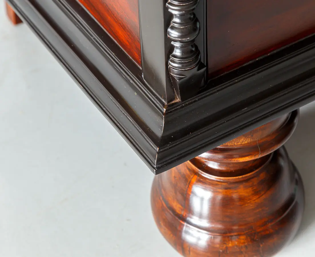 Antique Chests - Dutch Colonial Mahogany & Ebony Storage Trunk - The Past Perfect Collection - Singapore