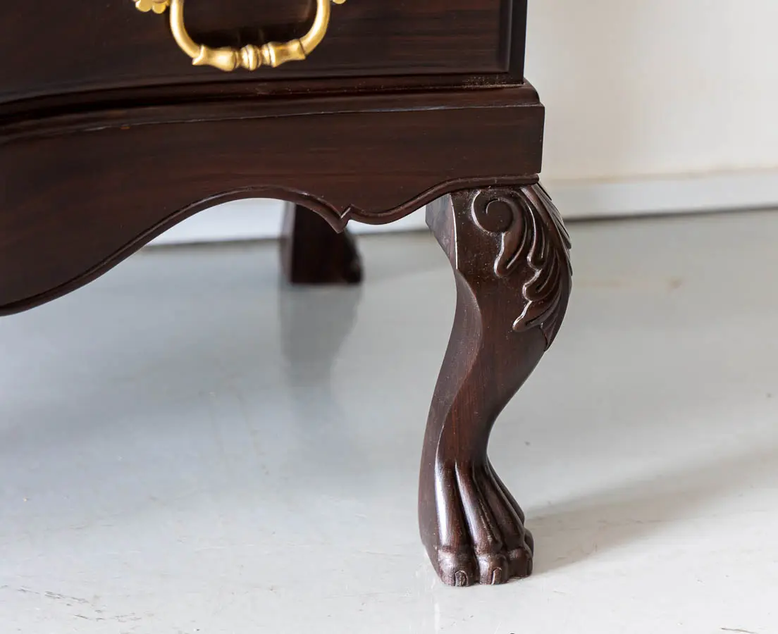 Antique Desks - British Colonial Mahogany Drop Front Bureau - The Past Perfect Collection - Singapore