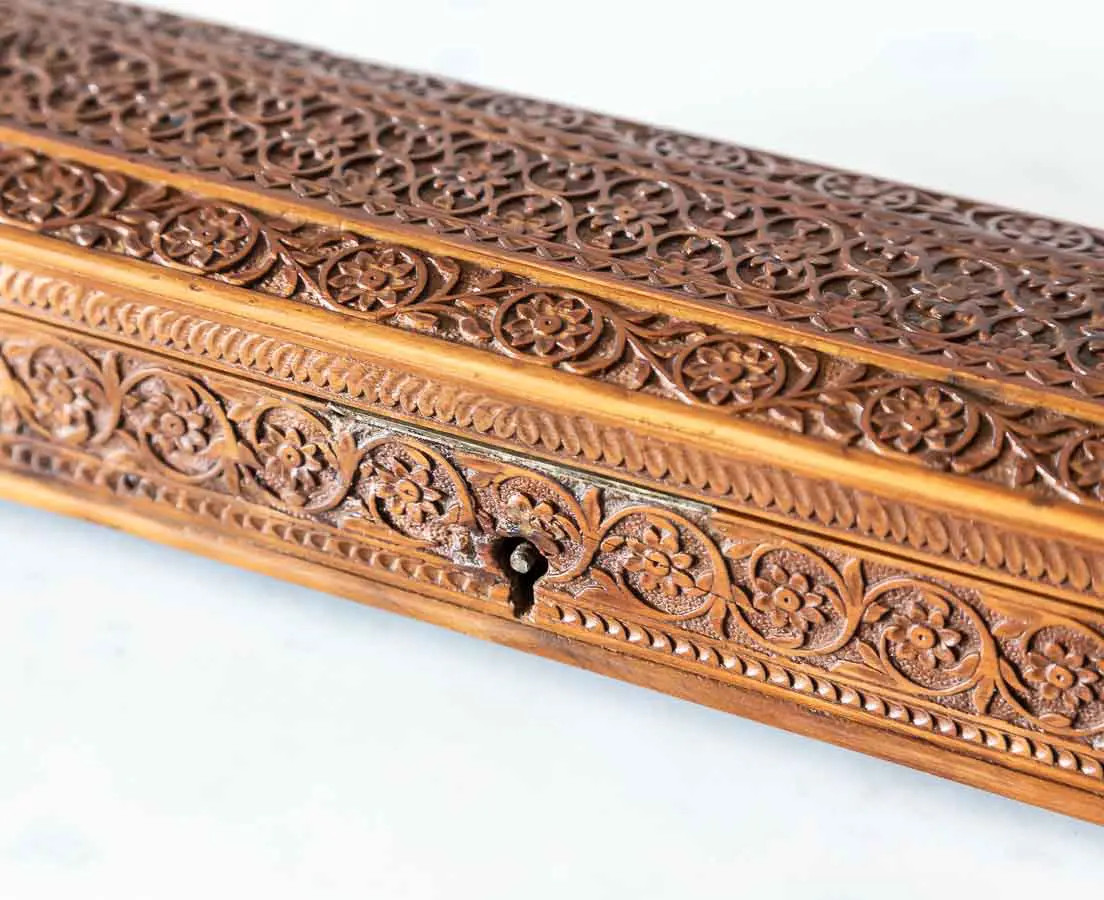 Antique Boxes - British Colonial Cedarwood Penbox - The Past Perfect Collection - Singapore