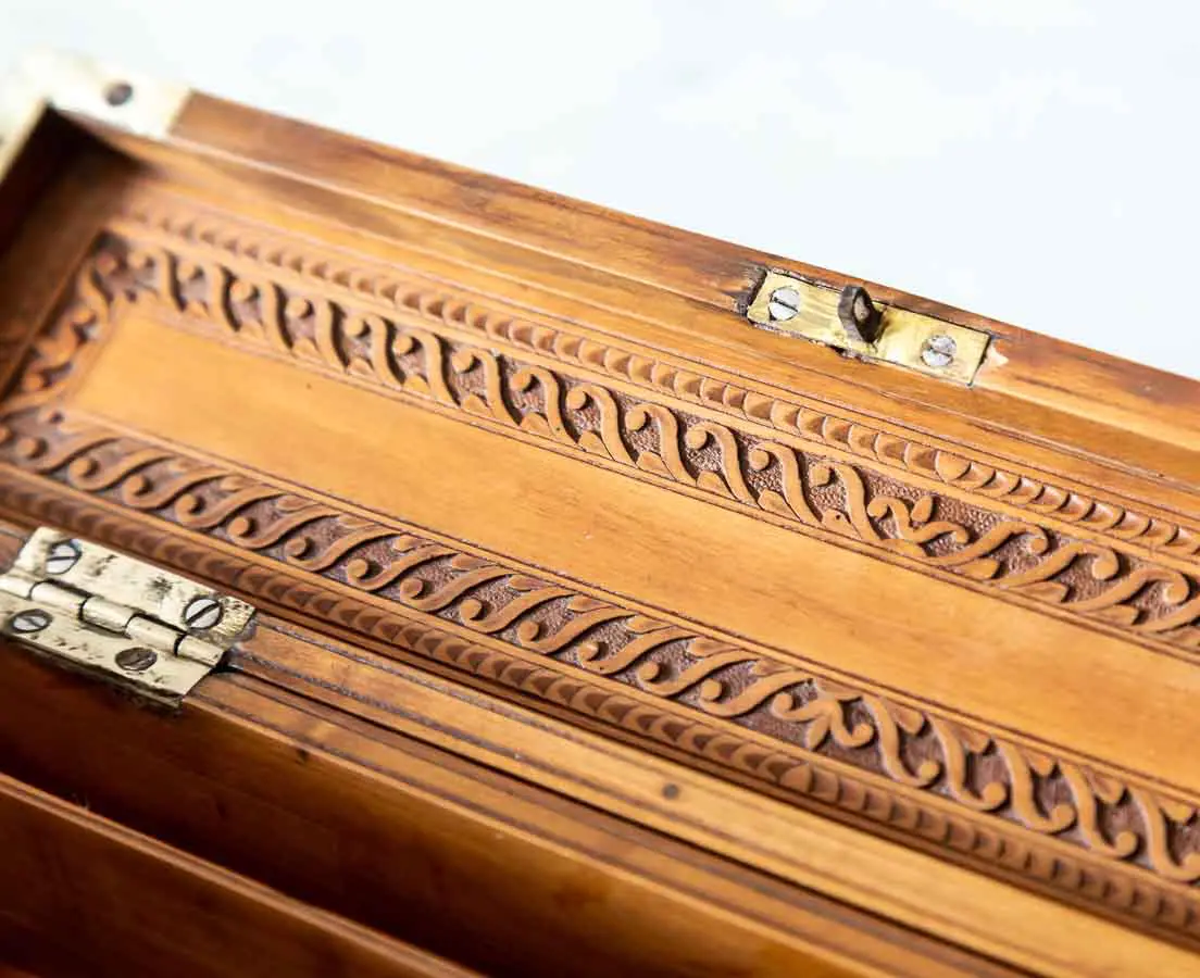 Antique Boxes - British Colonial Cedarwood Penbox - The Past Perfect Collection - Singapore