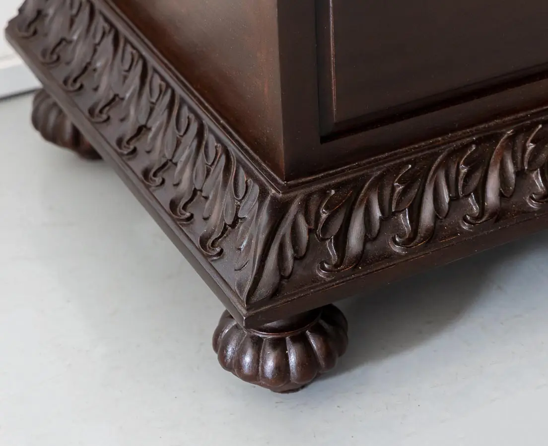 Antique Rosewood Glass Front Cabinet - The Past Perfect Collection - Singapore